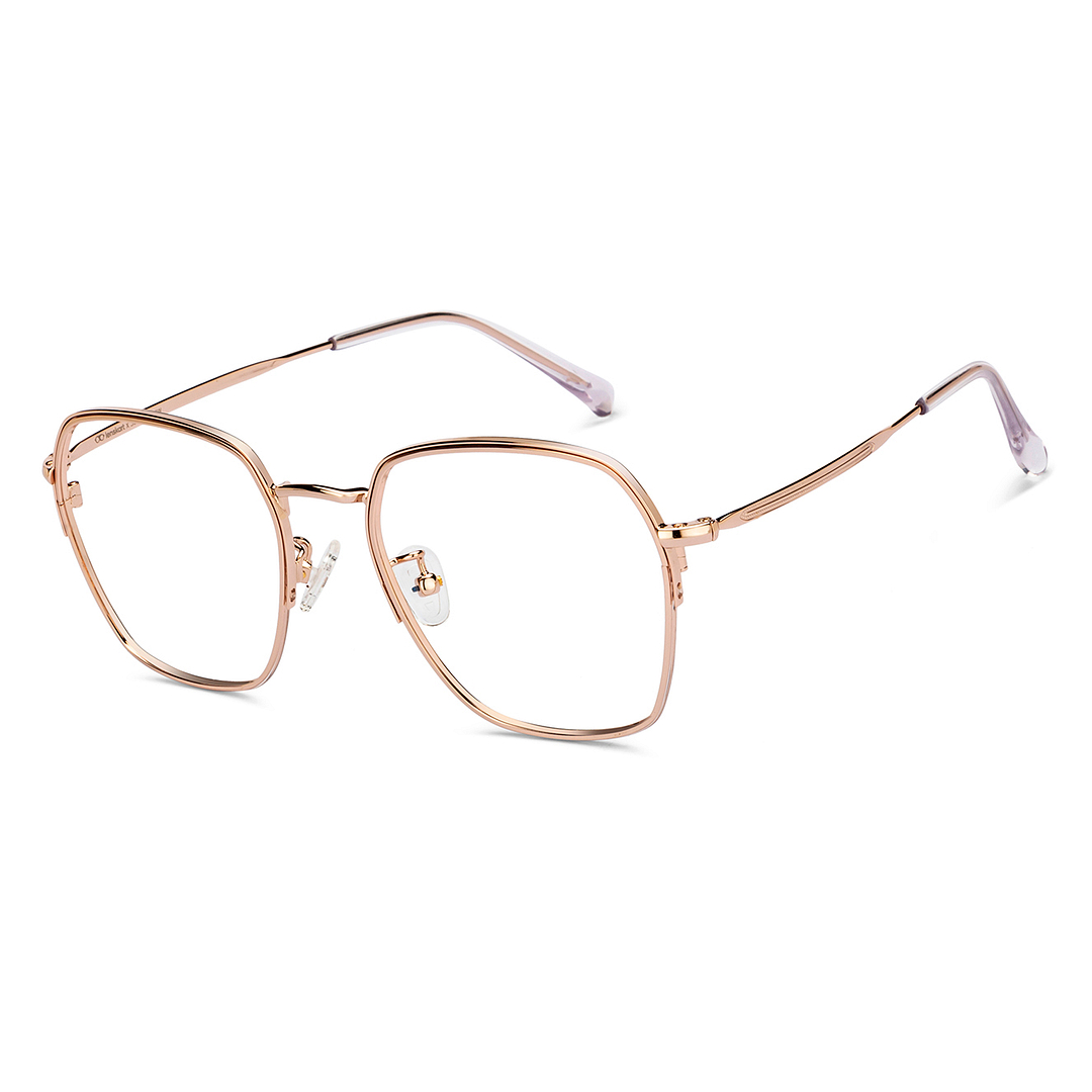 Lenskart Gold Full Rim Hexagonal right side