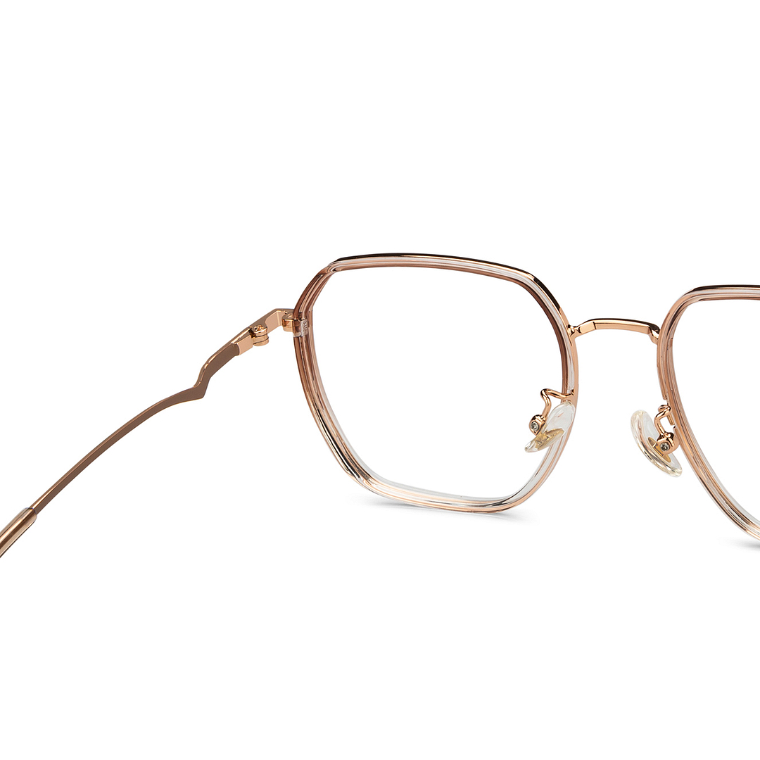 Lenskart Crystal Transparent Full Rim Hexagonal right side