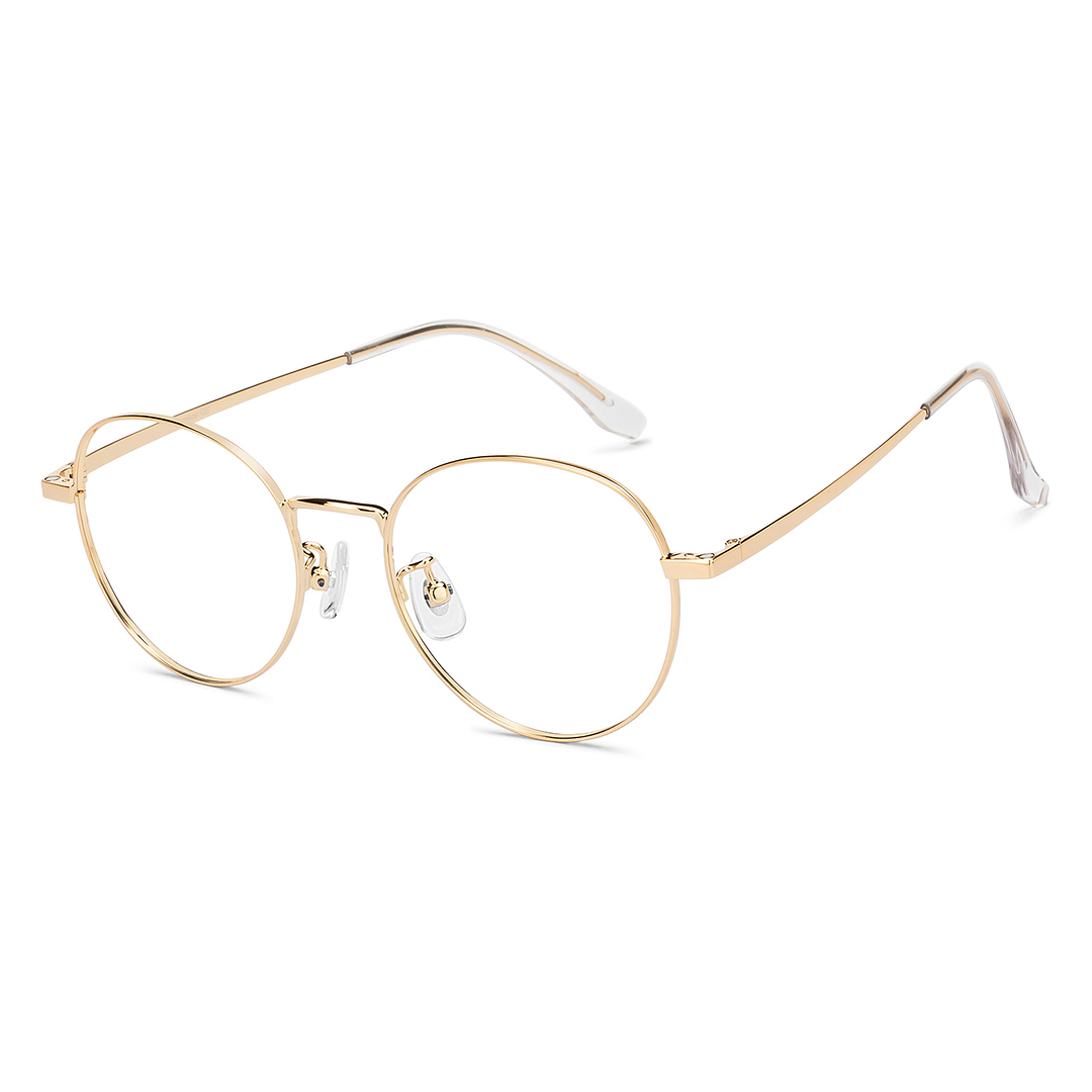 Lenskart Air Crystal Transparent Full Rim Round left side