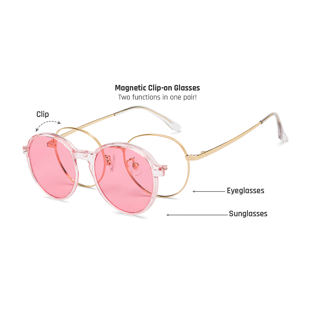 Lenskart Air Crystal Transparent Full Rim Round right side