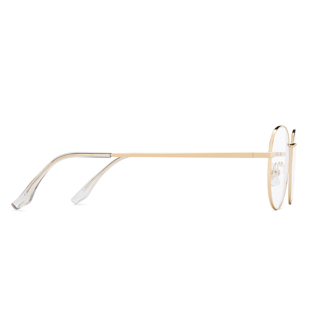 Lenskart Air Crystal Transparent Full Rim Round left side