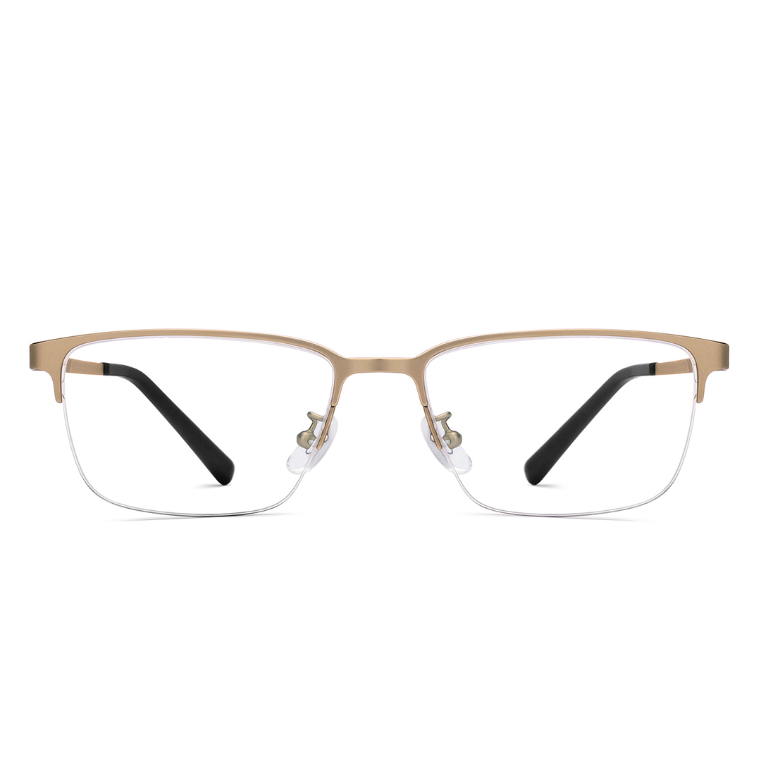 Lenskart Gold Half Rim Rectangle right side