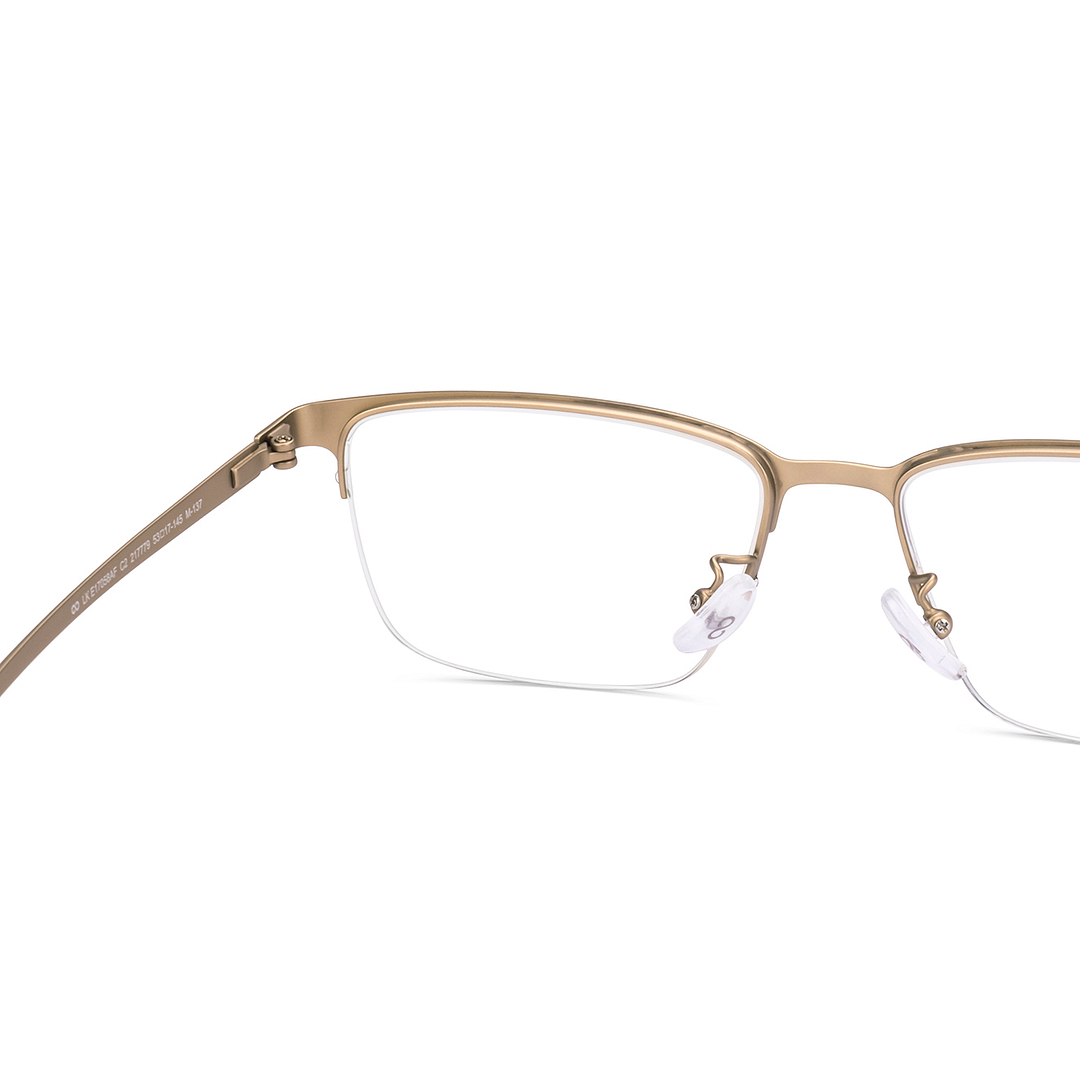 Lenskart Gold Half Rim Rectangle right side