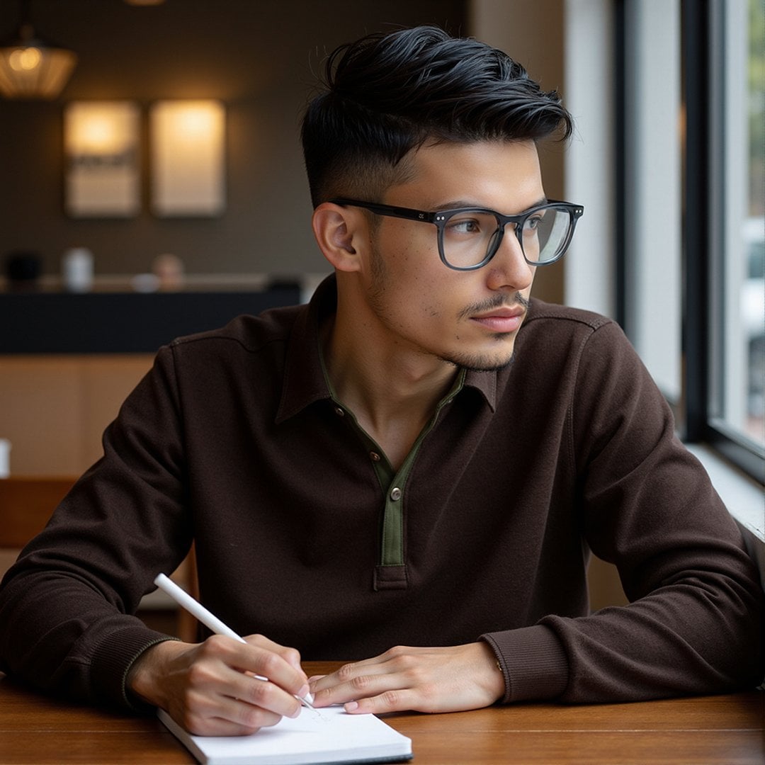 Lenskart Hustlr Graphite-Ace Full Rim Square left side