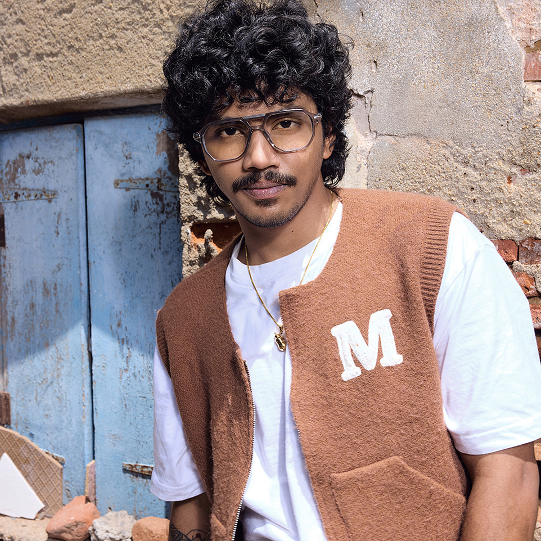 Lenskart STUDIO Gray Full Rim Geometric left side