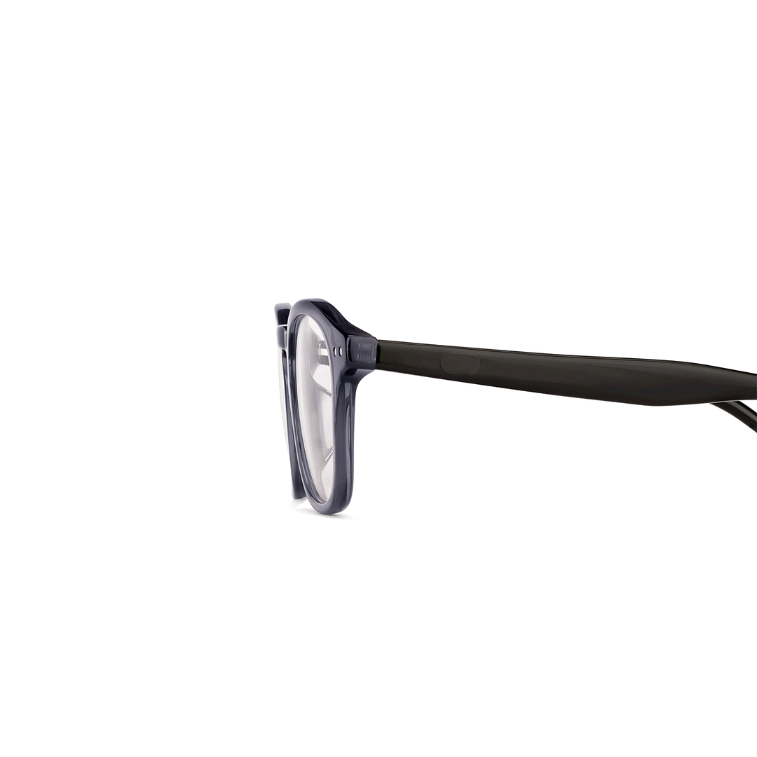 Lenskart Gray Transparent Full Rim Square left side