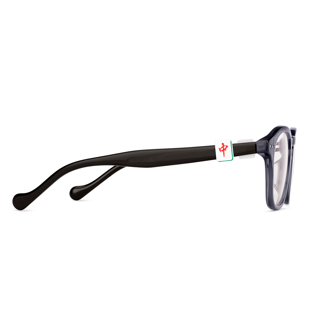 Lenskart Gray Transparent Full Rim Square left side