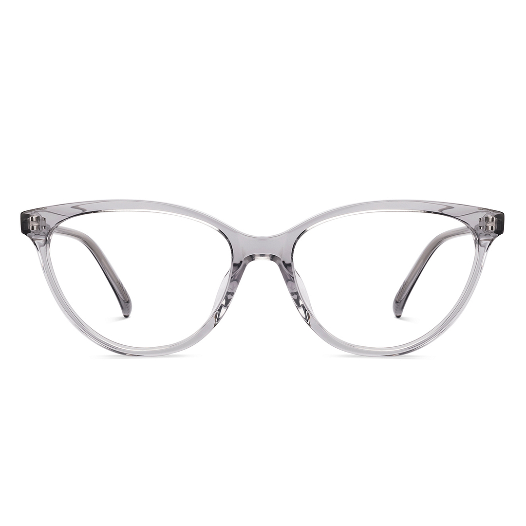 Lenskart Gray Transparent Full Rim Cat Eye right side