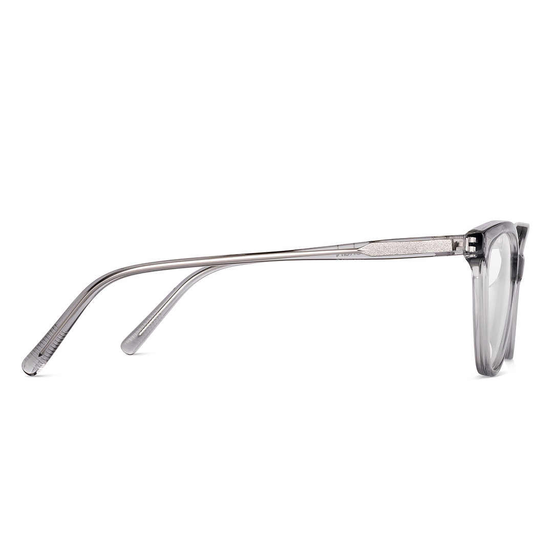 Lenskart Gray Transparent Full Rim Cat Eye left side
