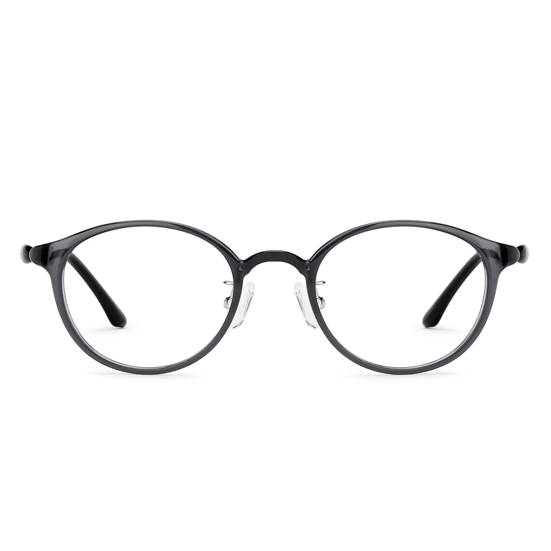 Lenskart Air Gray Transparent Full Rim Round right side