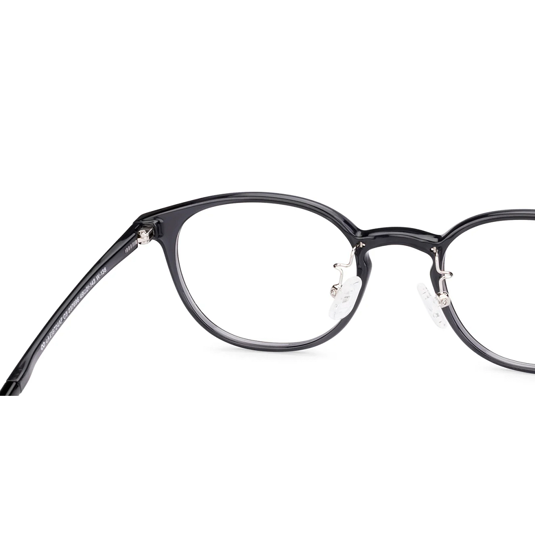 Lenskart Air Gray Transparent Full Rim Round right side