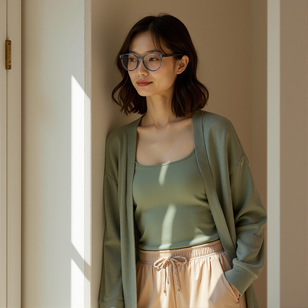 Lenskart Gray Transparent Full Rim Round right side