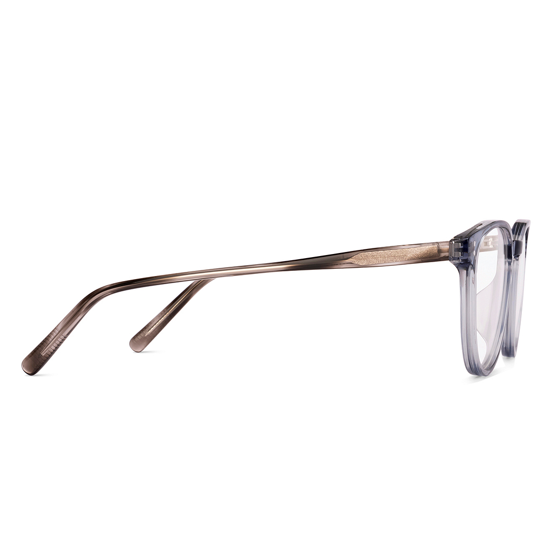 Lenskart Gray Transparent Full Rim Round left side