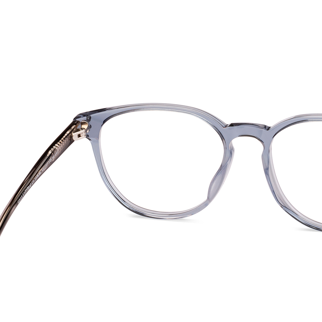 Lenskart Gray Transparent Full Rim Round right side