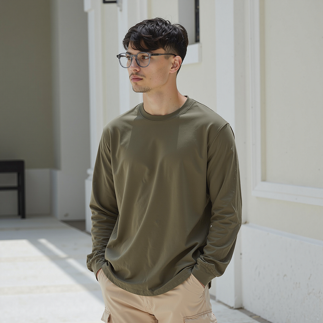 Lenskart Gray Transparent Full Rim Square left side