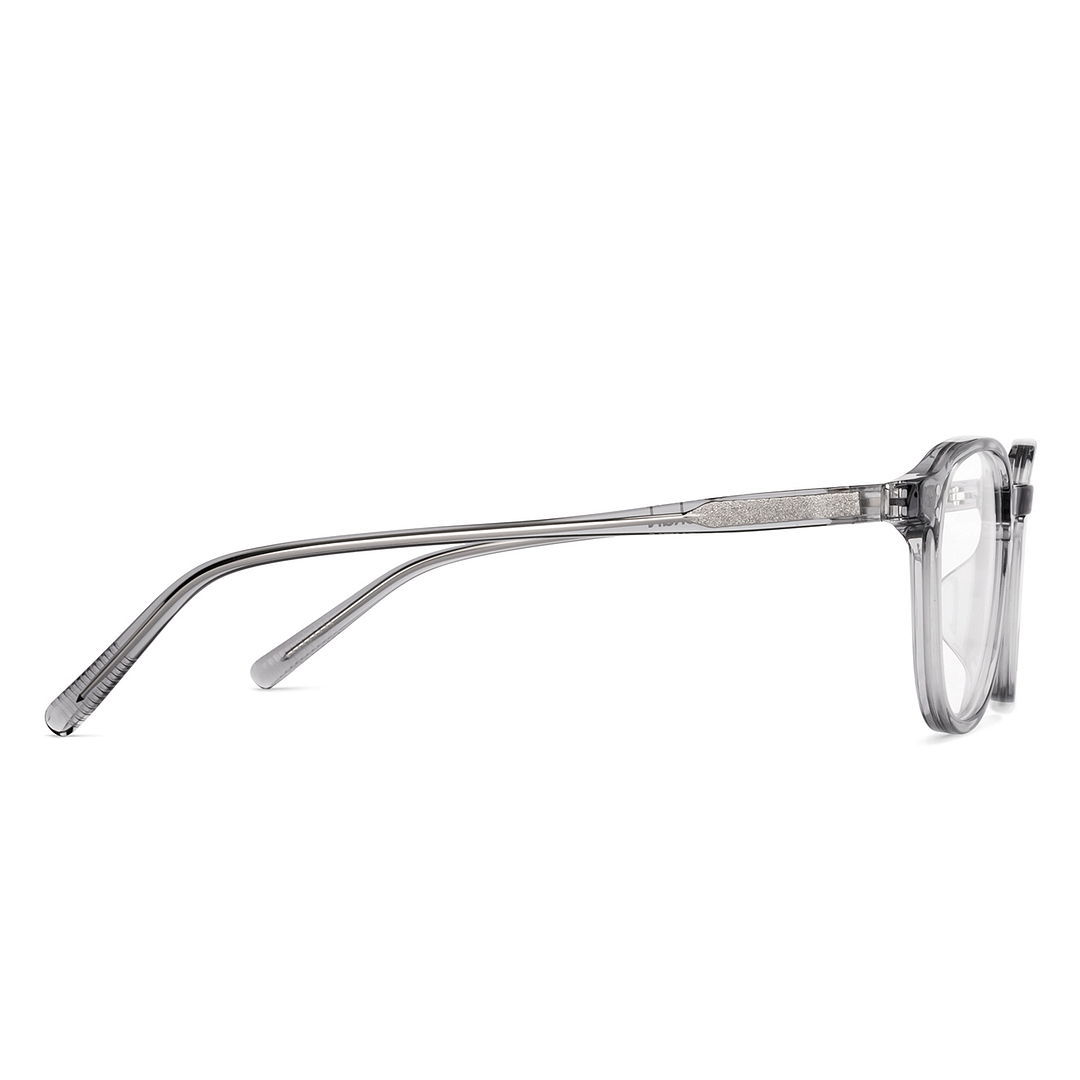 Lenskart Gray Transparent Full Rim Square left side