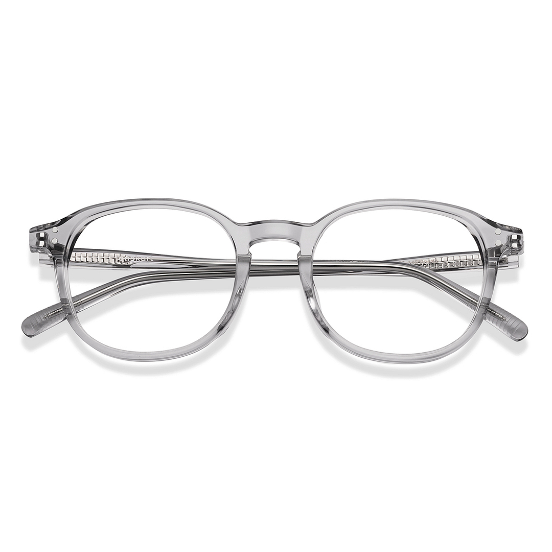 Lenskart Gray Transparent Full Rim Square left side