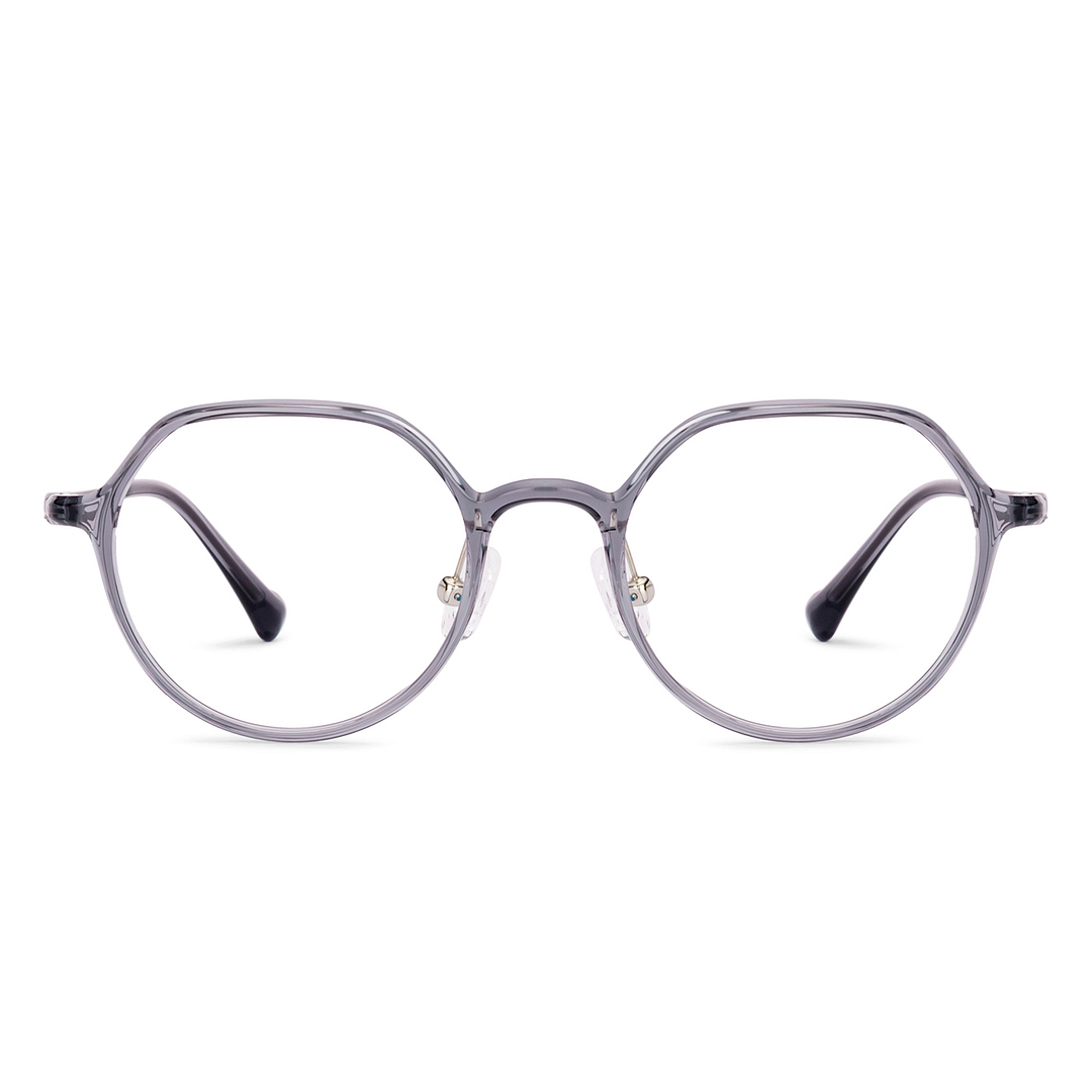 Lenskart Gray Transparent Full Rim Round right side