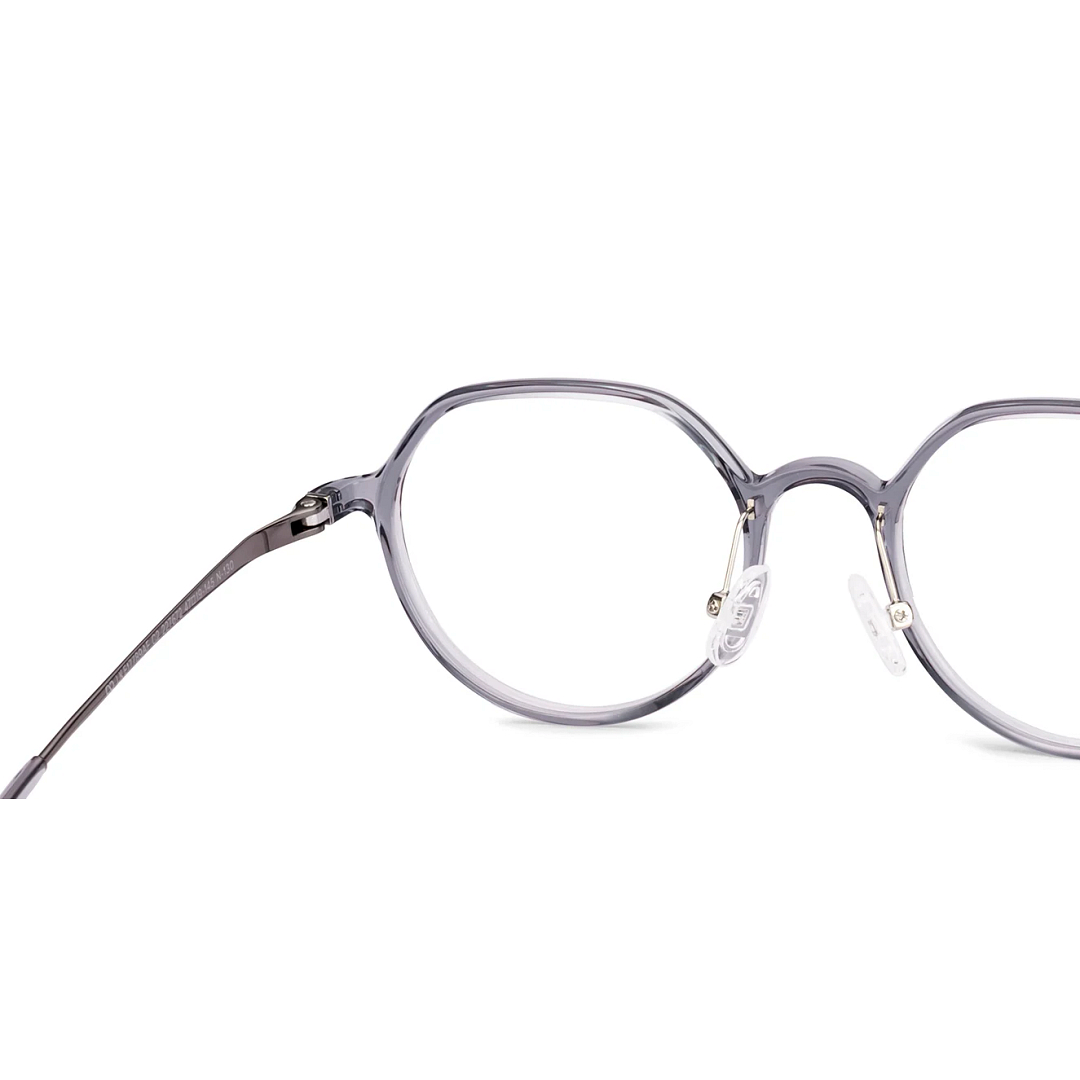 Lenskart Gray Transparent Full Rim Round right side