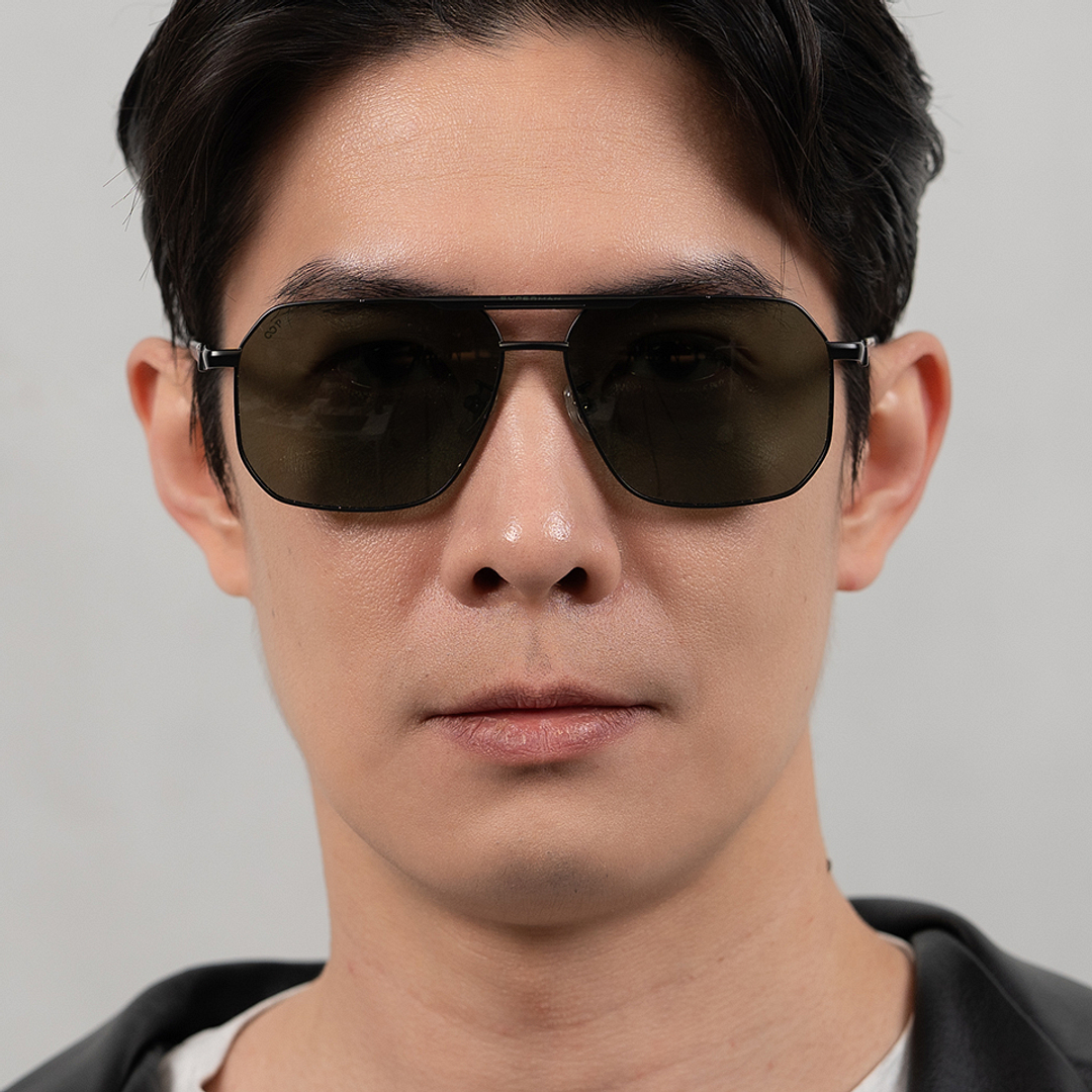 Lenskart STUDIO Black Full Rim Aviator right side