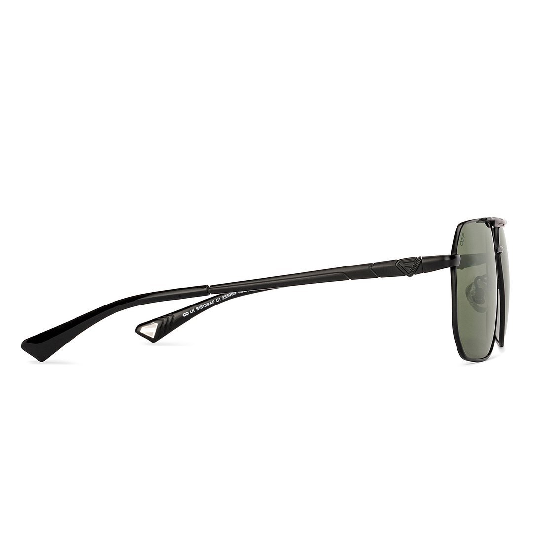 Lenskart STUDIO Black Full Rim Aviator right side