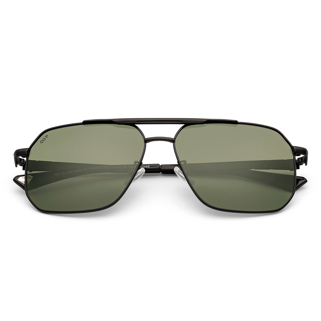 Lenskart STUDIO Black Full Rim Aviator right side