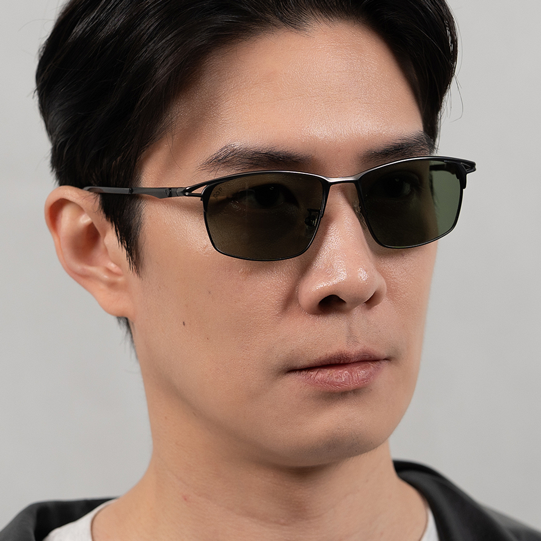 Lenskart STUDIO Black Full Rim Rectangle left side