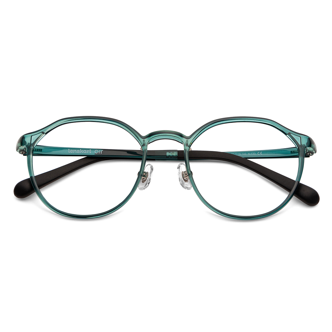 Lenskart Air Online Green Full Rim Round left side