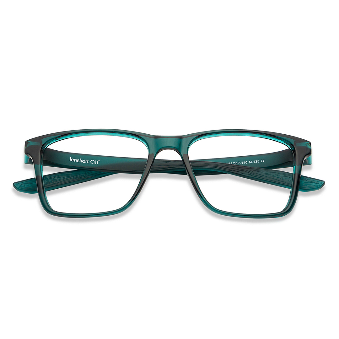 Lenskart Air Online Green Full Rim Square left side