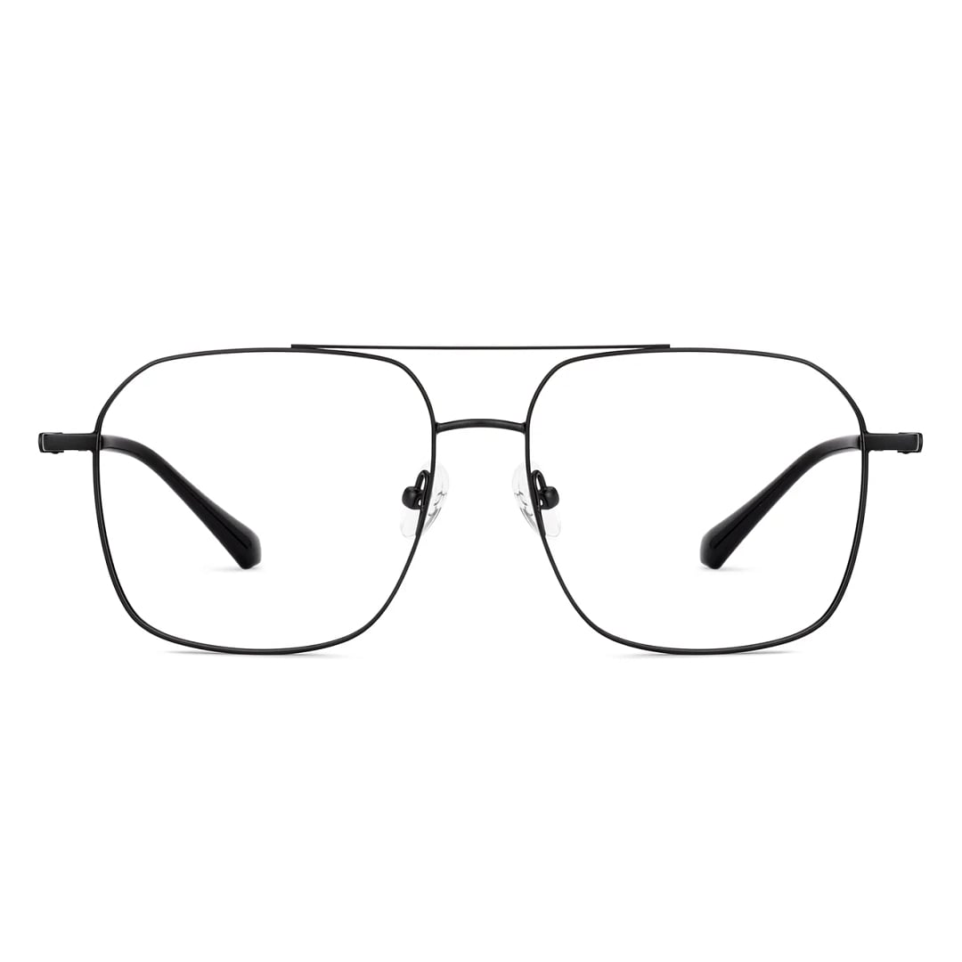 Green Black Full Rim Square Lenskart Air Switch LA E19165 Clip-on