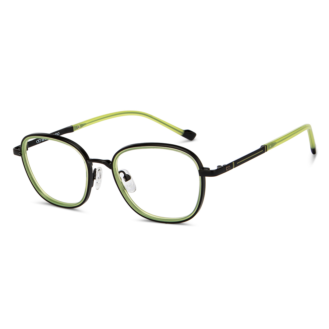 Lenskart Studio Online Bottle Green Full Rim Square right side