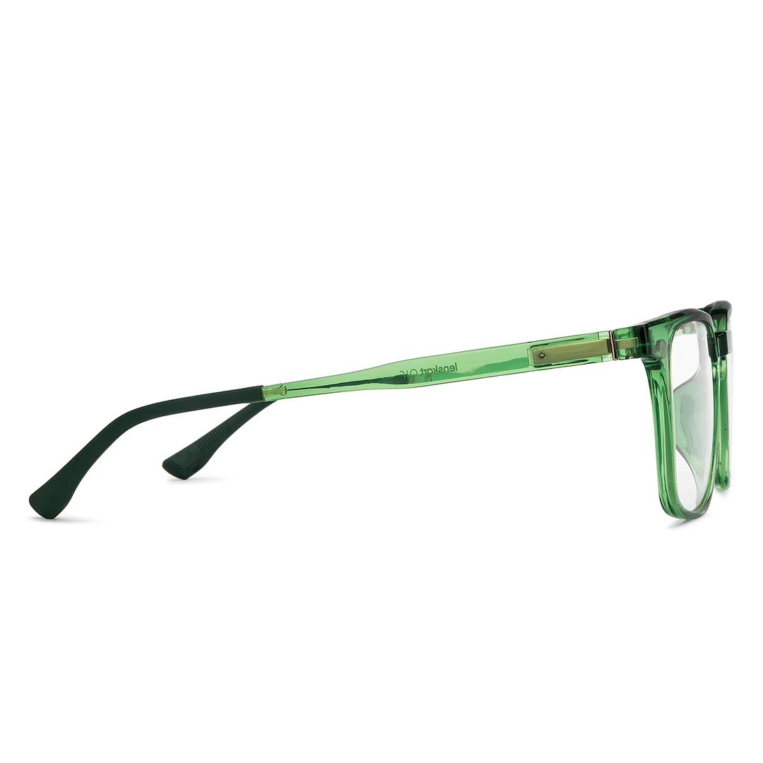 Lenskart Air Green Full Rim Square left side