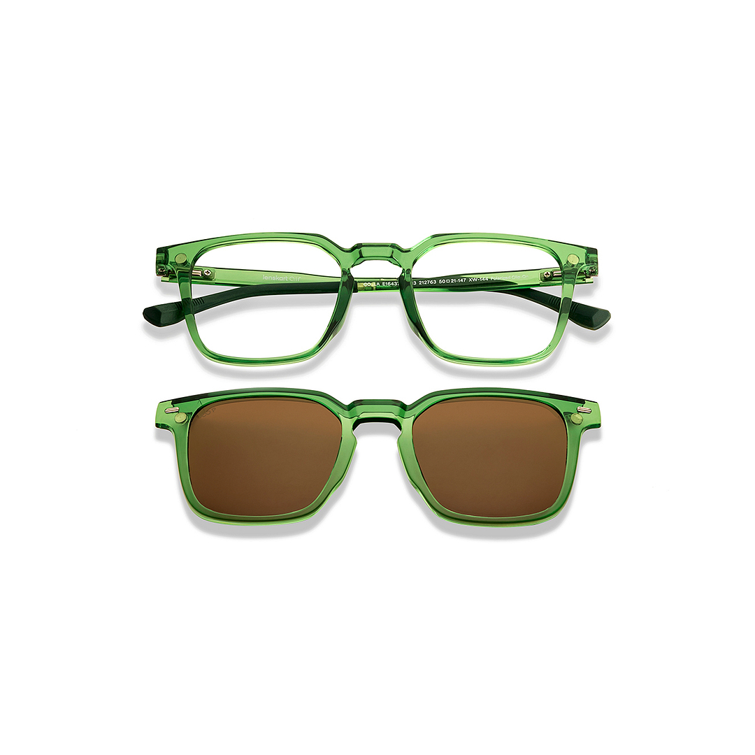 Lenskart Air Green Full Rim Square right side