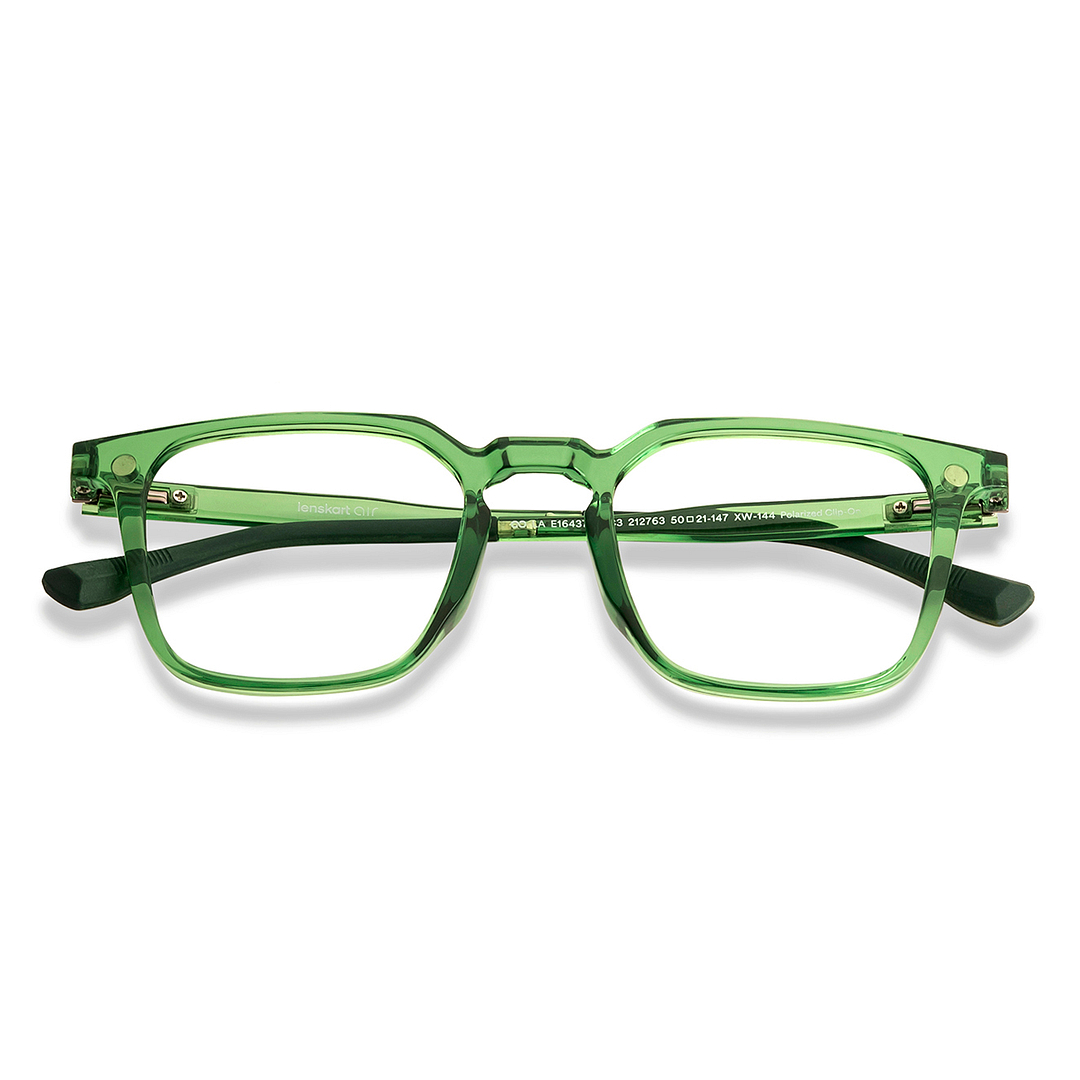 Lenskart Air Green Full Rim Square left side