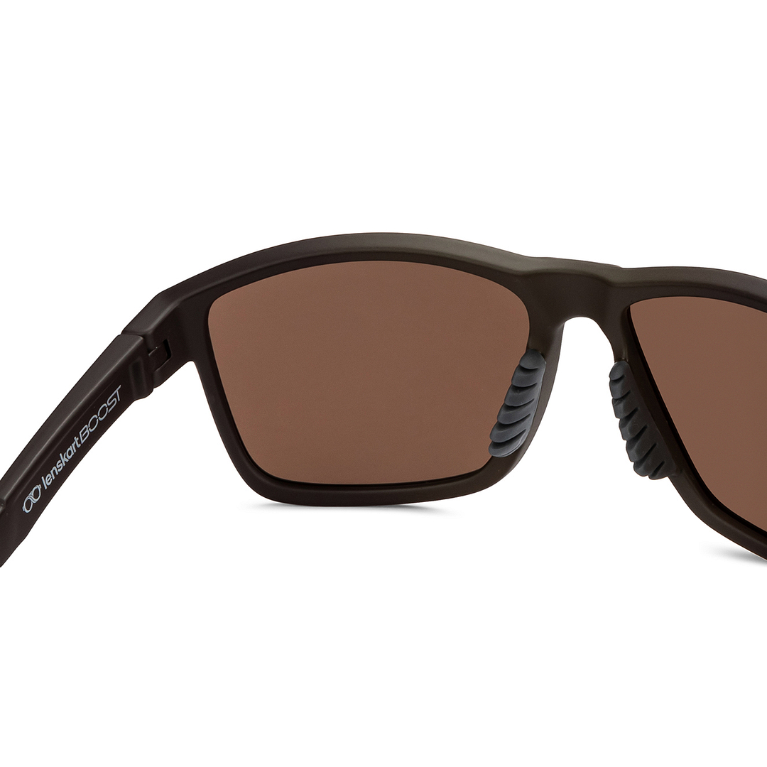 Lenskart Boost Online Brown Full Rim Square right side