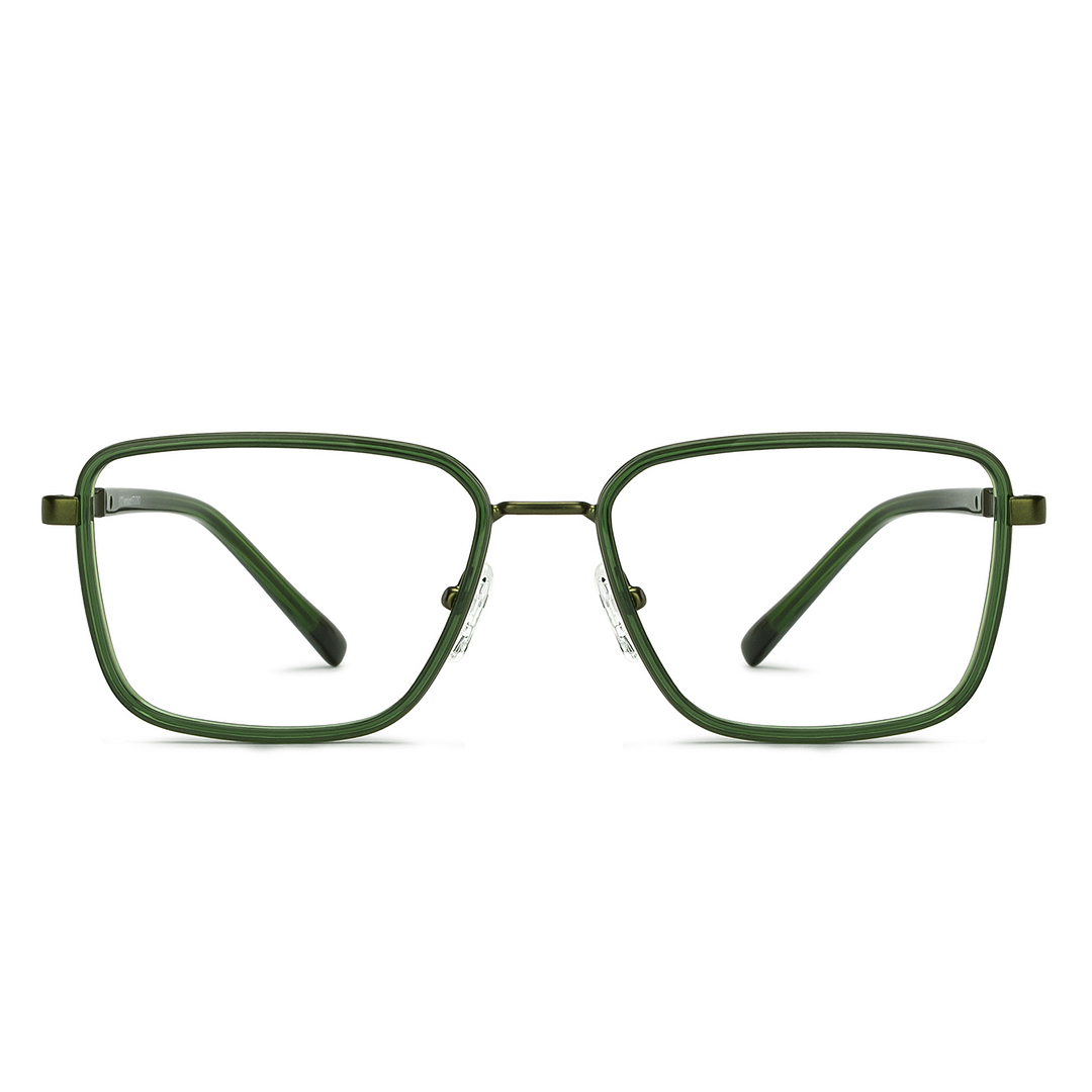 Lenskart Studio Online Green Full Rim Square left side