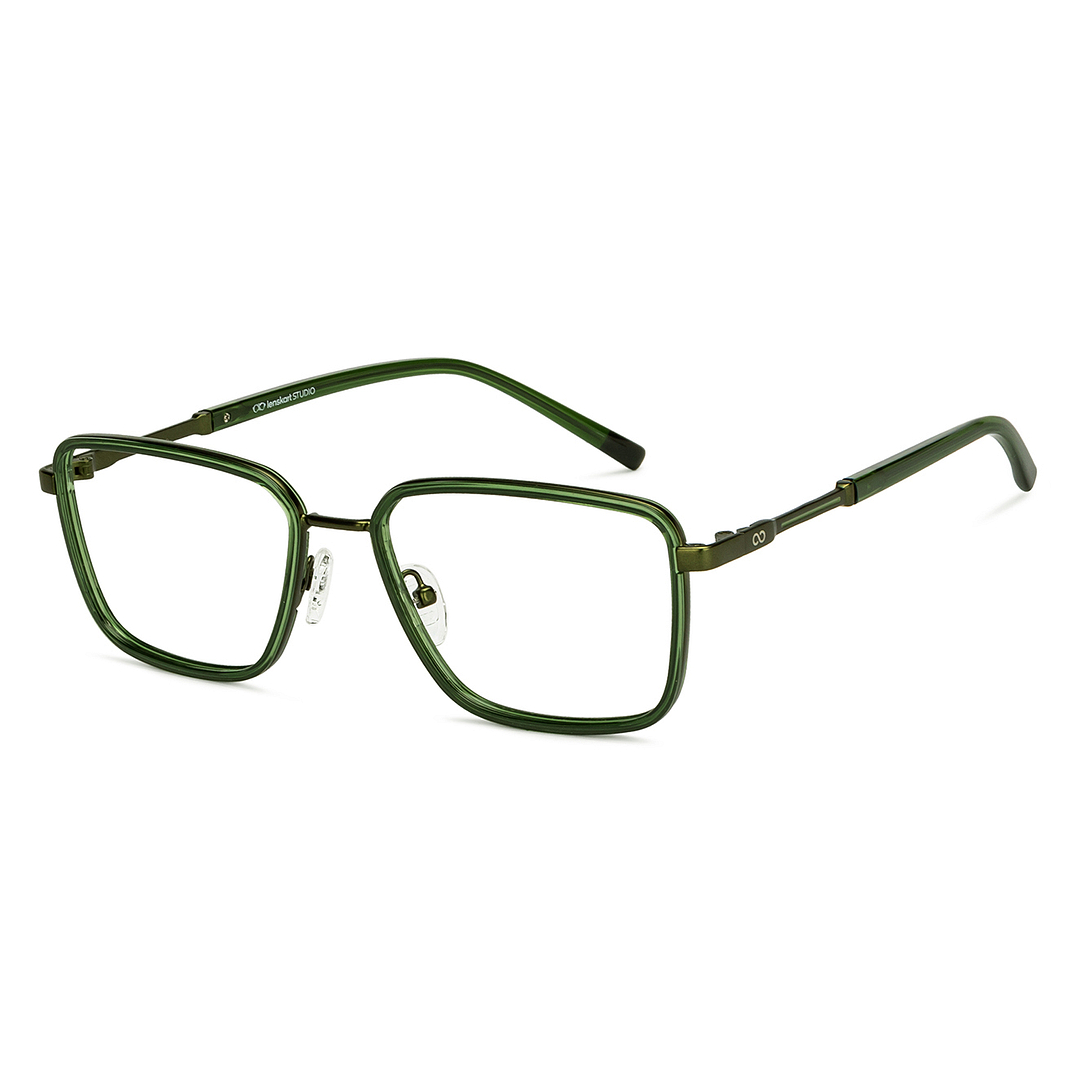 Lenskart Studio Online Green Full Rim Square right side