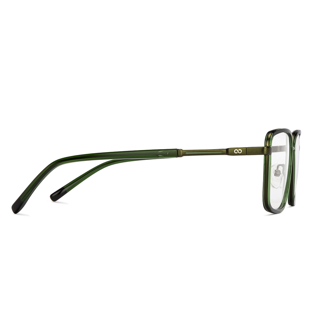 Lenskart Studio Online Green Full Rim Square left side