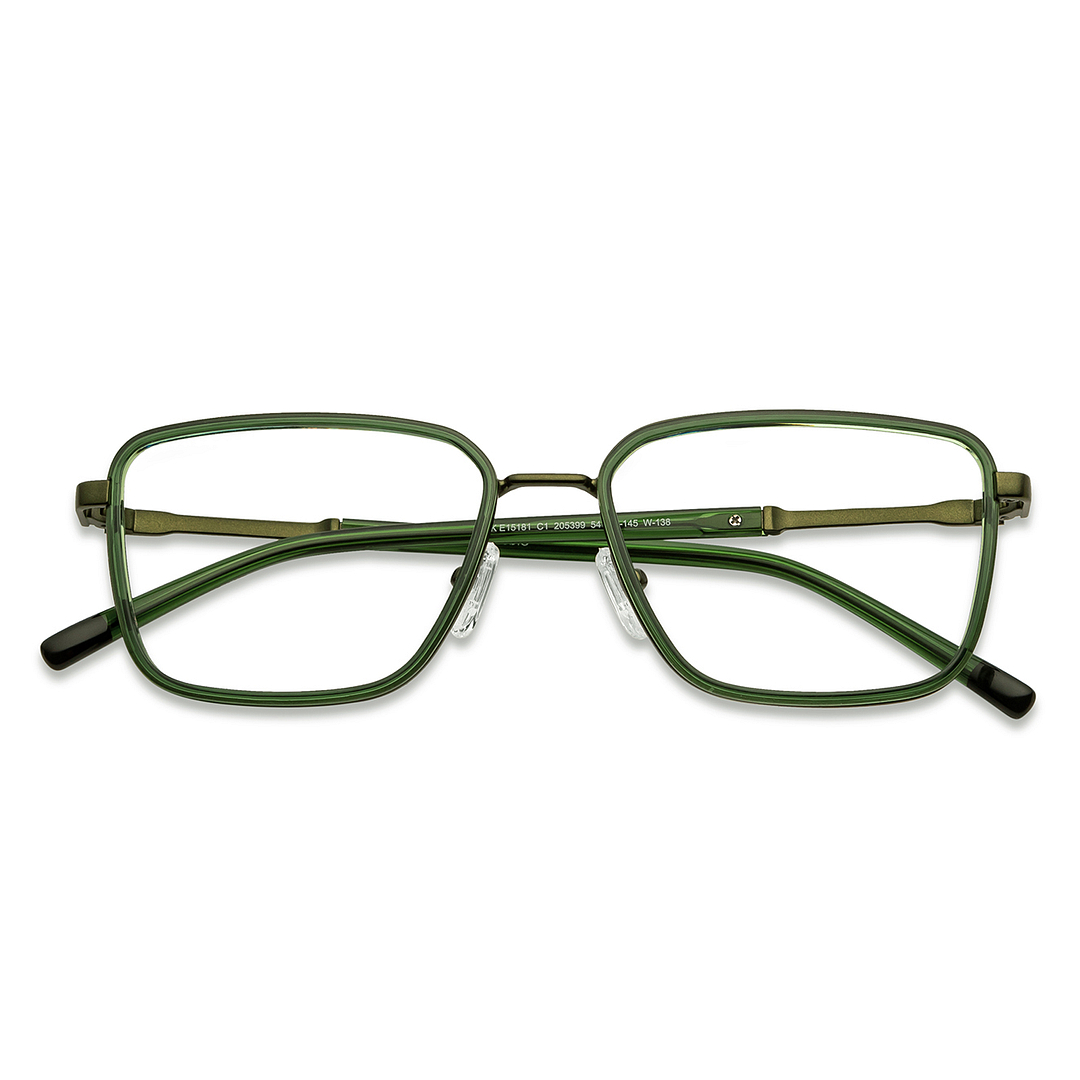 Lenskart Studio Online Green Full Rim Square left side