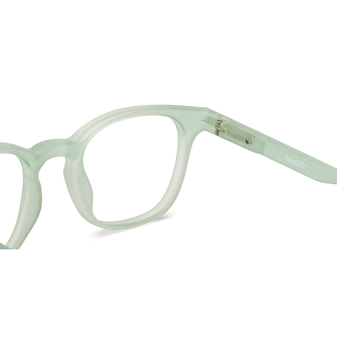 Lenskart Hustlr Online Jade Green Full Rim Square left side