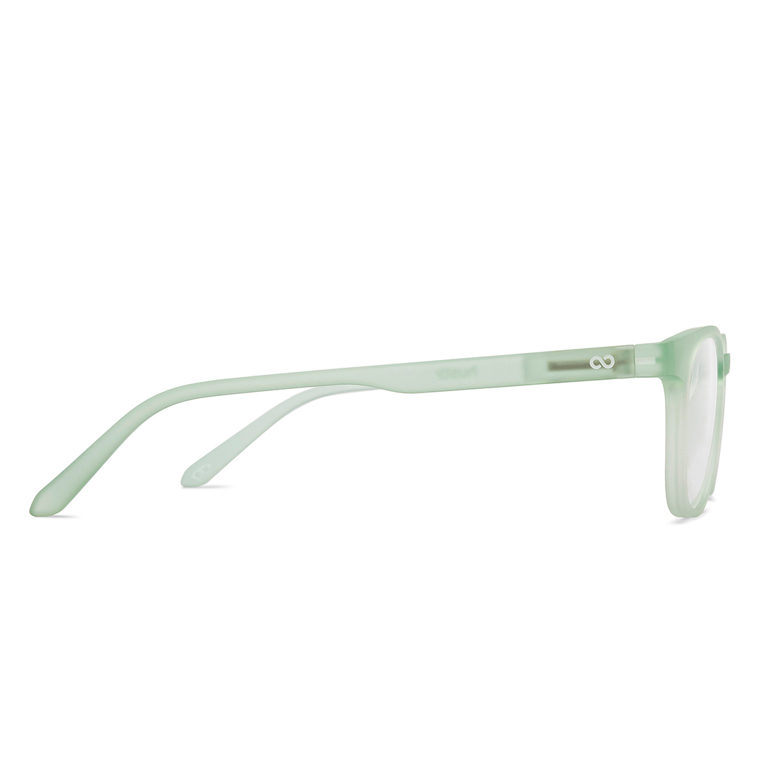 Lenskart Hustlr Online Jade Green Full Rim Square left side