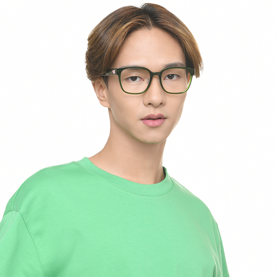 Lenskart Green Full Rim Square left side