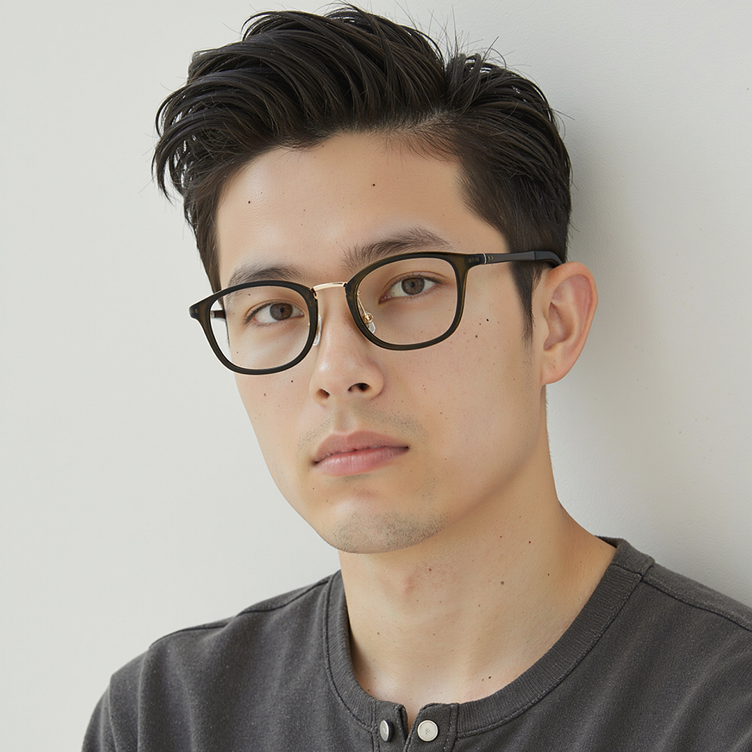 Lenskart Air Online Light Green Full Rim Rectangle right side