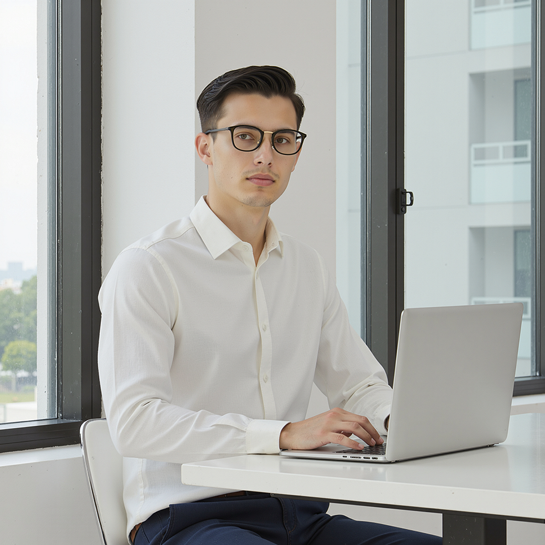 Lenskart Air Online Light Green Full Rim Rectangle left side