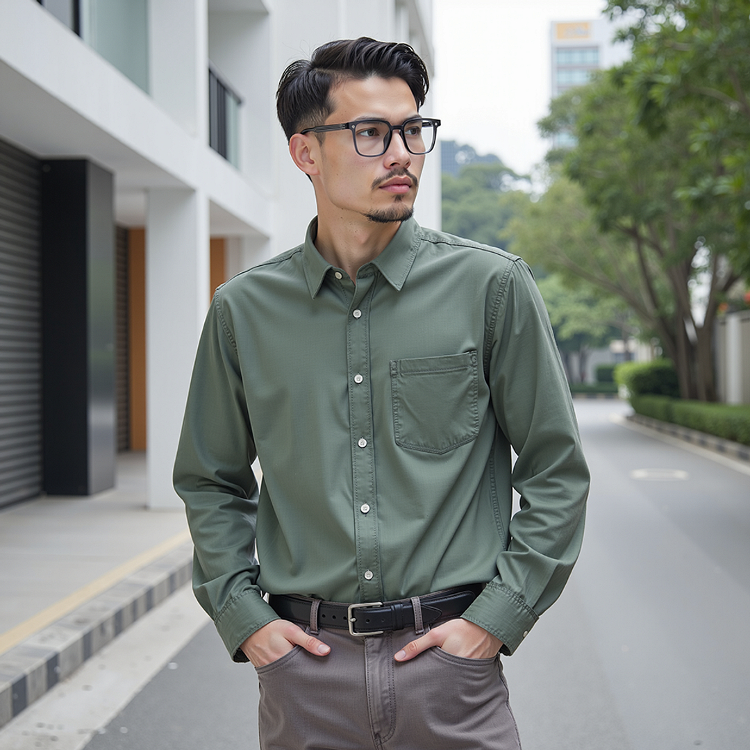 Lenskart Air Transparent Grey Full Rim Square left side