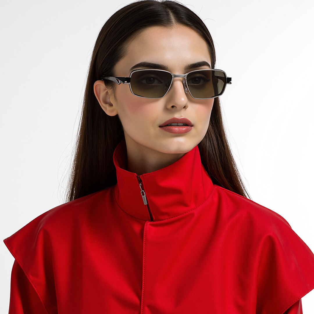 استوديو لينسكارت فضي حافة كاملة المستطيل left side