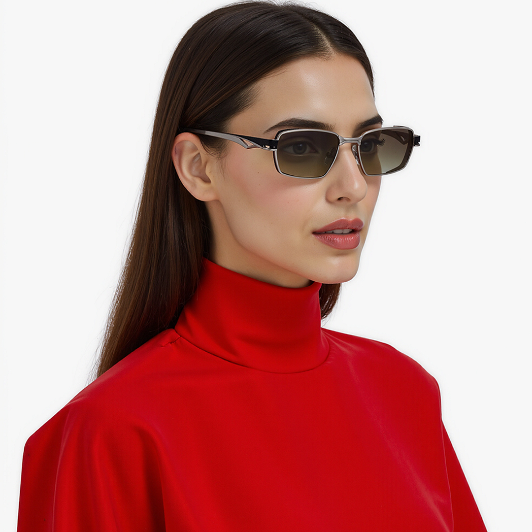 استوديو لينسكارت فضي حافة كاملة المستطيل right side