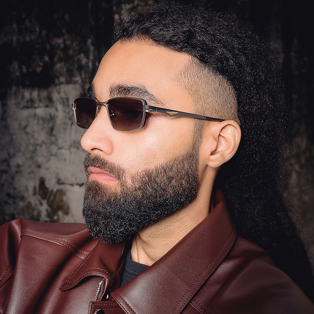 استوديو لينسكارت فضي حافة كاملة المستطيل left side