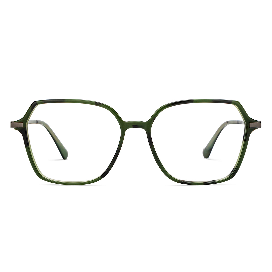 Lenskart Military Green Full Rim Geometric right side
