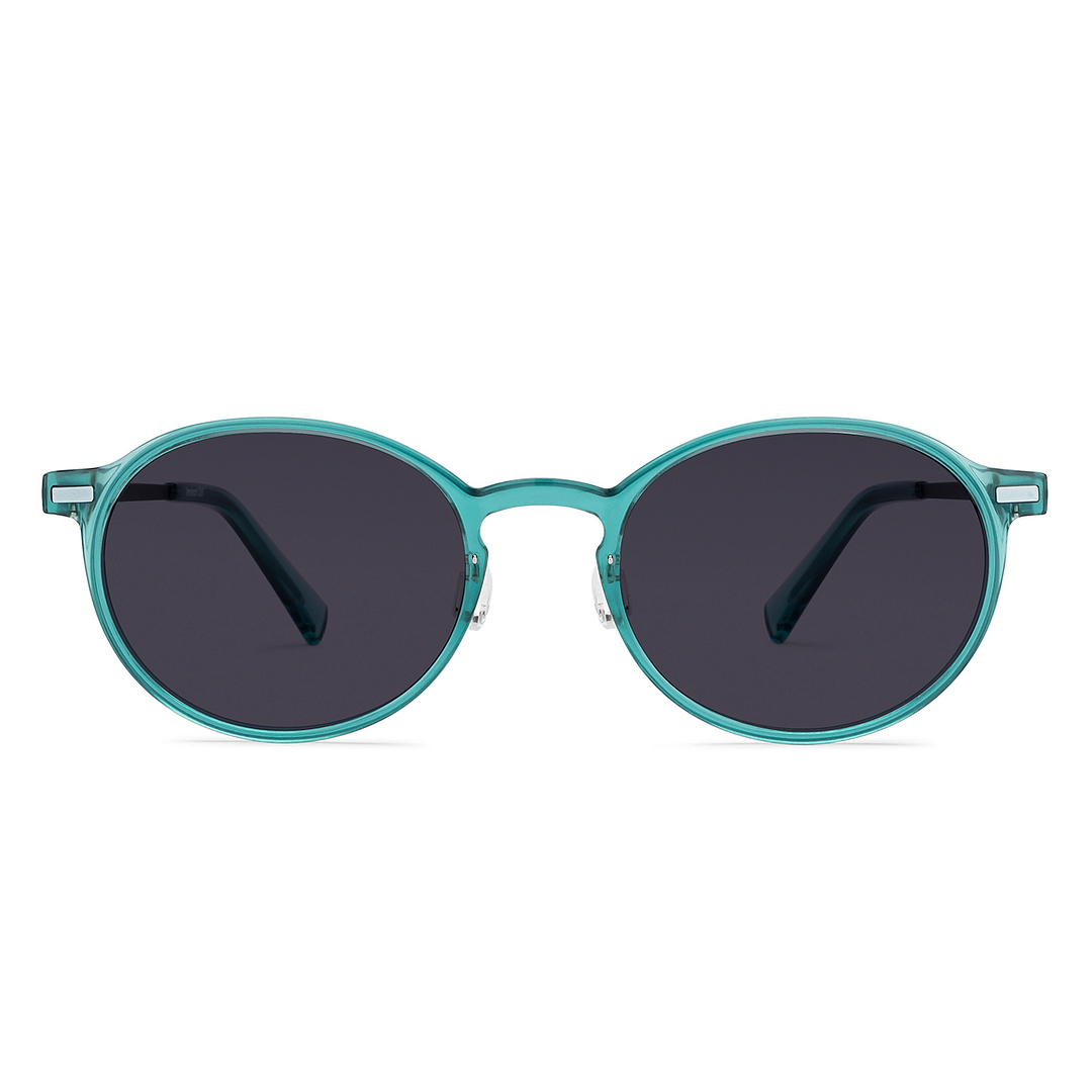 Lenskart Air Green Transparent Full Rim Round right side